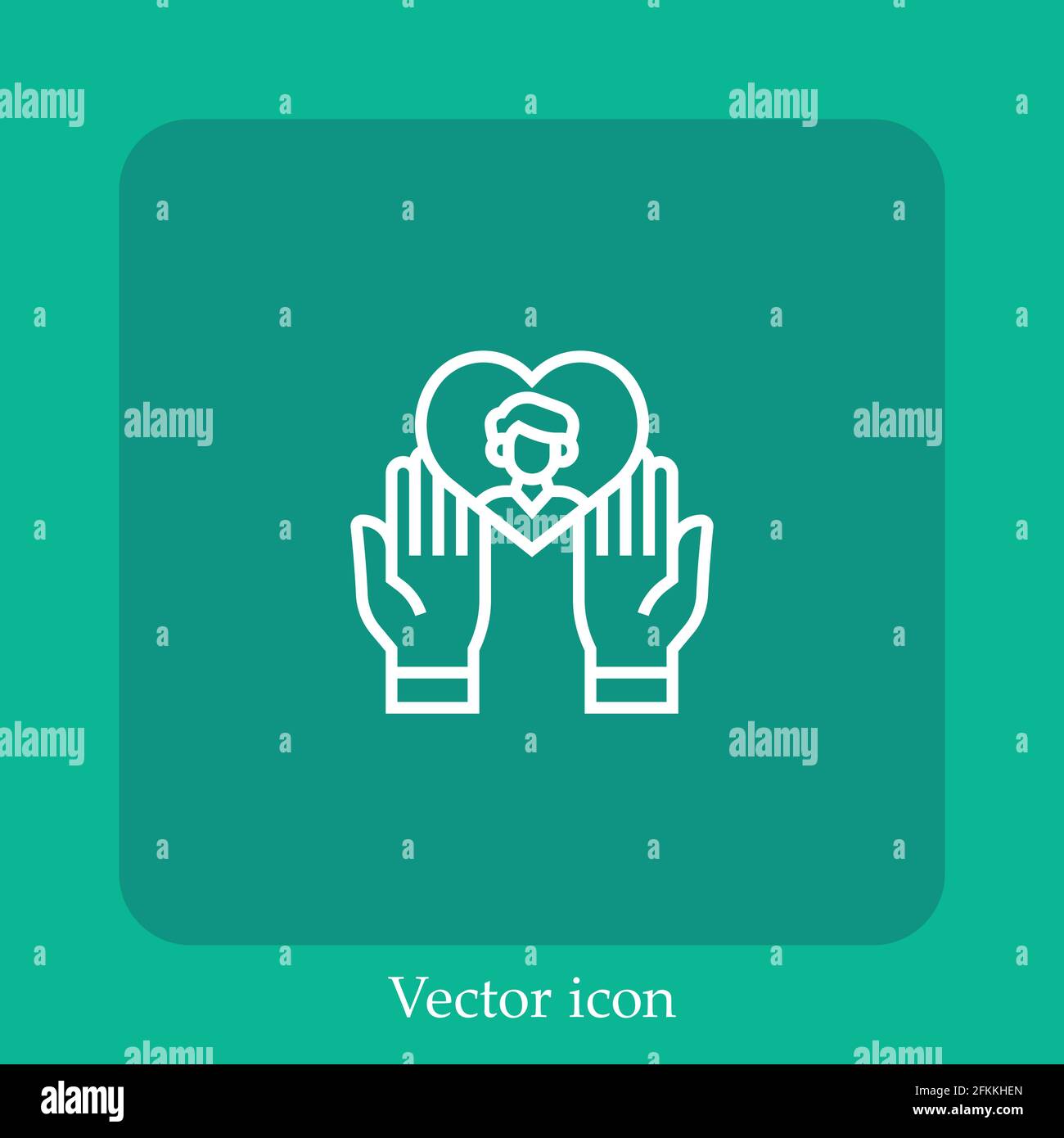 high value vector icon linear icon.Line with Editable stroke Stock Vector