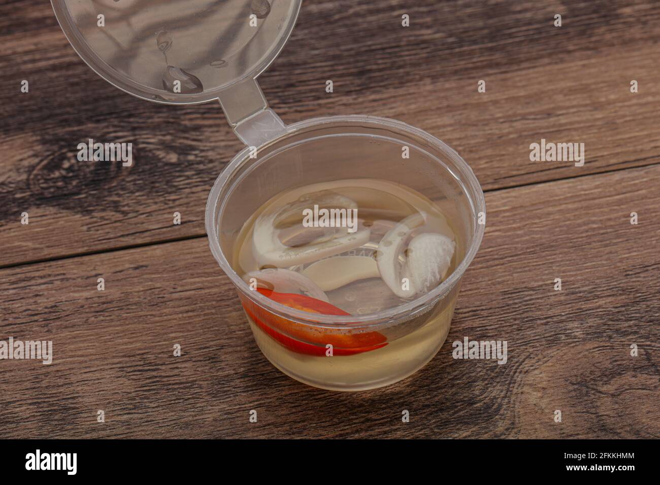 Vietnamese vinegar sauce with chili and garlic Stock Photo Alamy
