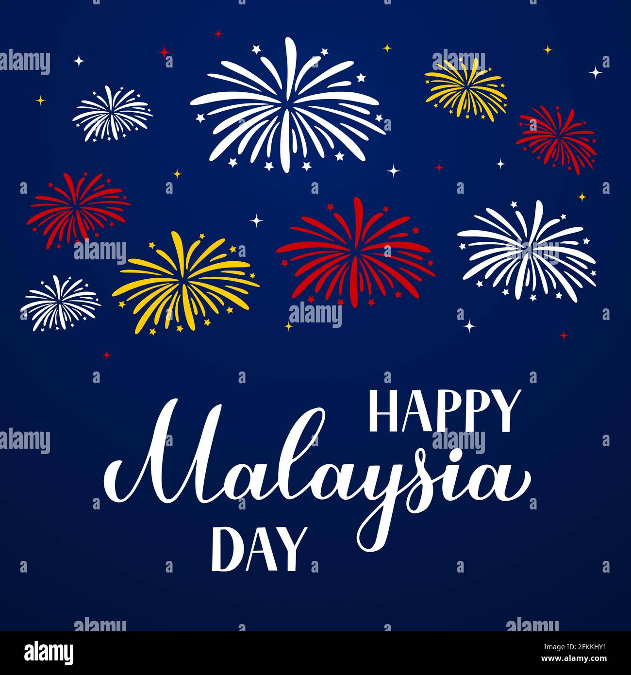 Malaysia Day banner. National holiday celebrated on September 16