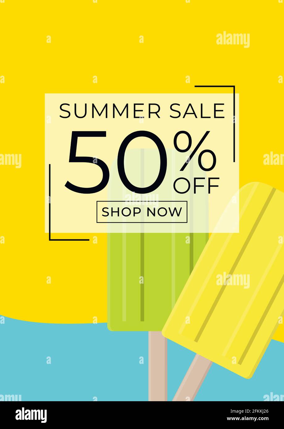 colored Abstract Summer Sale Background. Vector Illustration Stock ...