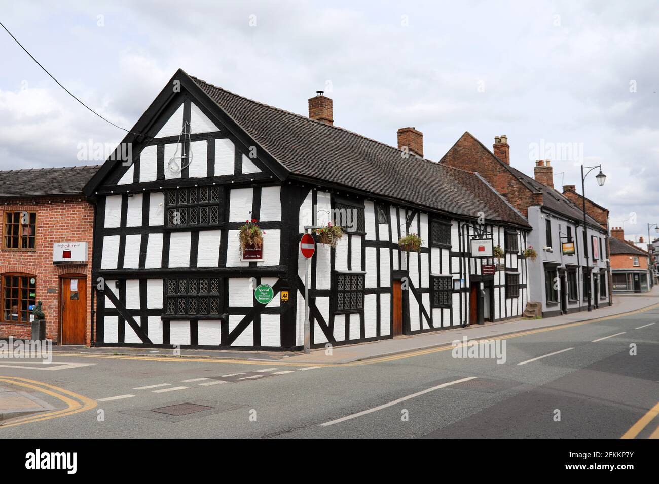 Historic architecture at Welsh Row in Nantwich Stock Photo