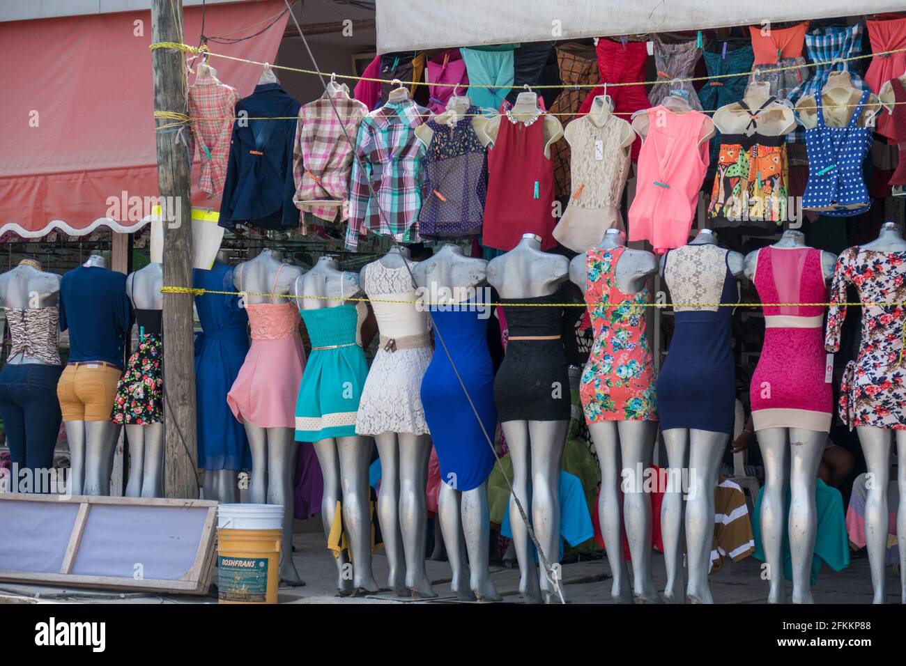 Mannequins selling clothes Stock Photo Alamy