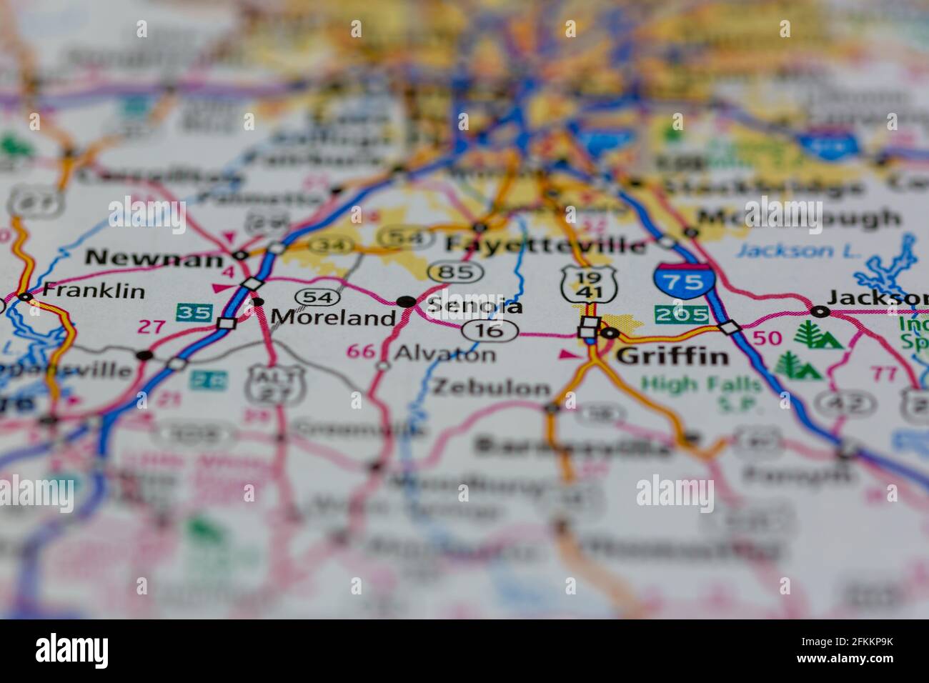 Senoia map hires stock photography and images Alamy