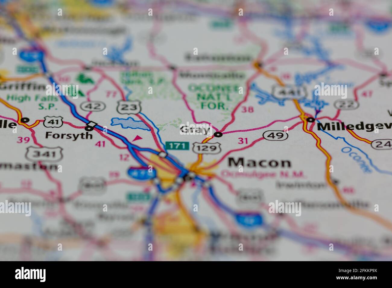 Gray USA Shown on a Geography map or road map Stock Photo Alamy