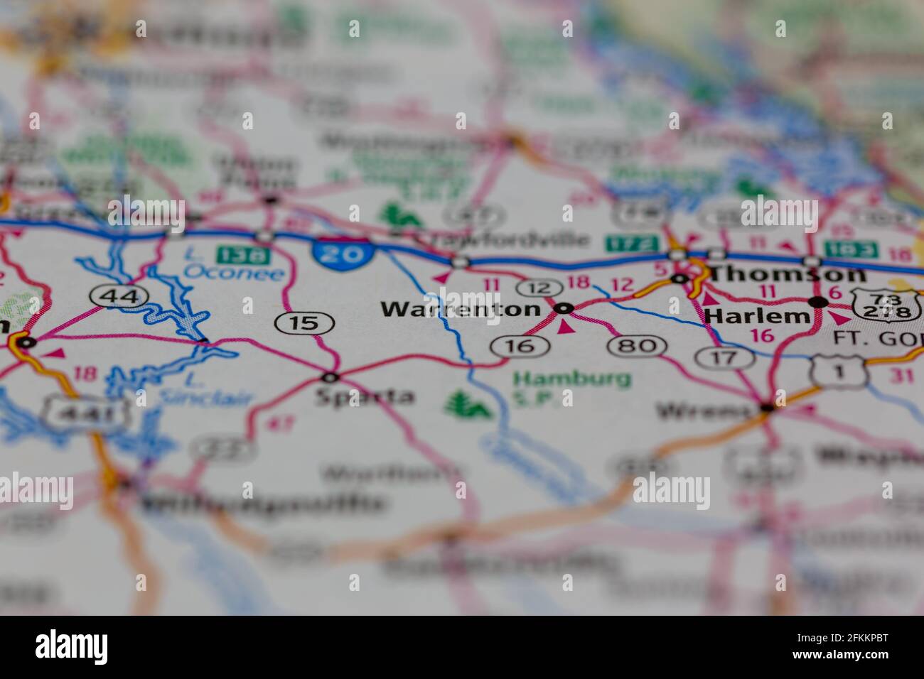 Warrenton map hires stock photography and images Alamy