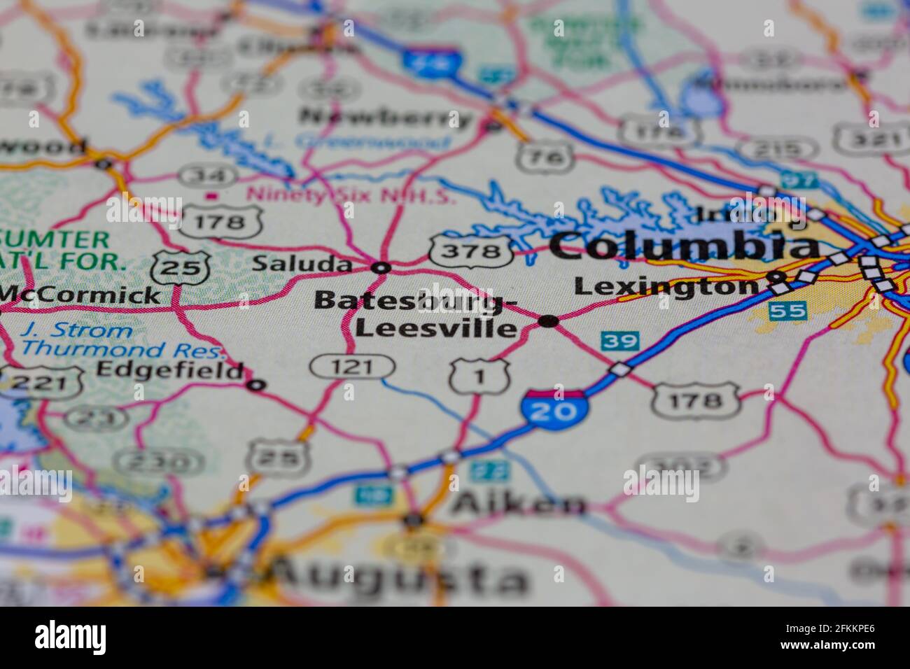 Map of batesburg leesville hires stock photography and images Alamy