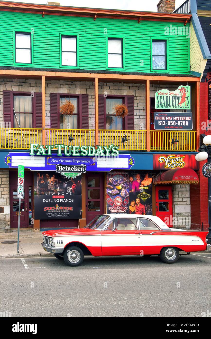 Ottawa, Canada - May 17, 2016: Fat Tuesdays was a popular restaurant and bar offering a New Orleans experience in the Byward Market for 14 years befor Stock Photo