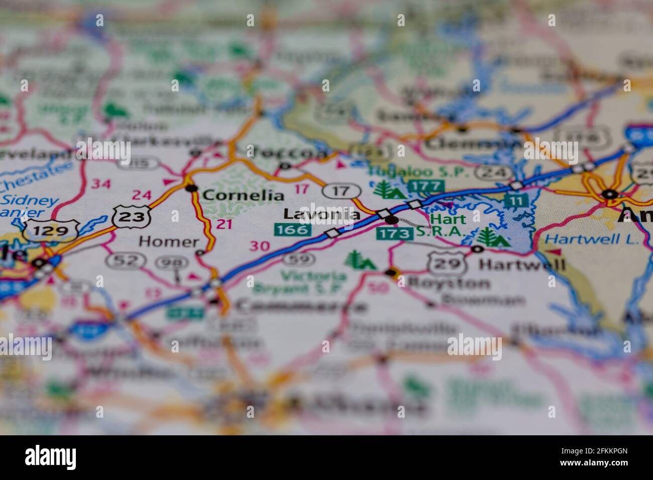 Lavonia map hires stock photography and images Alamy