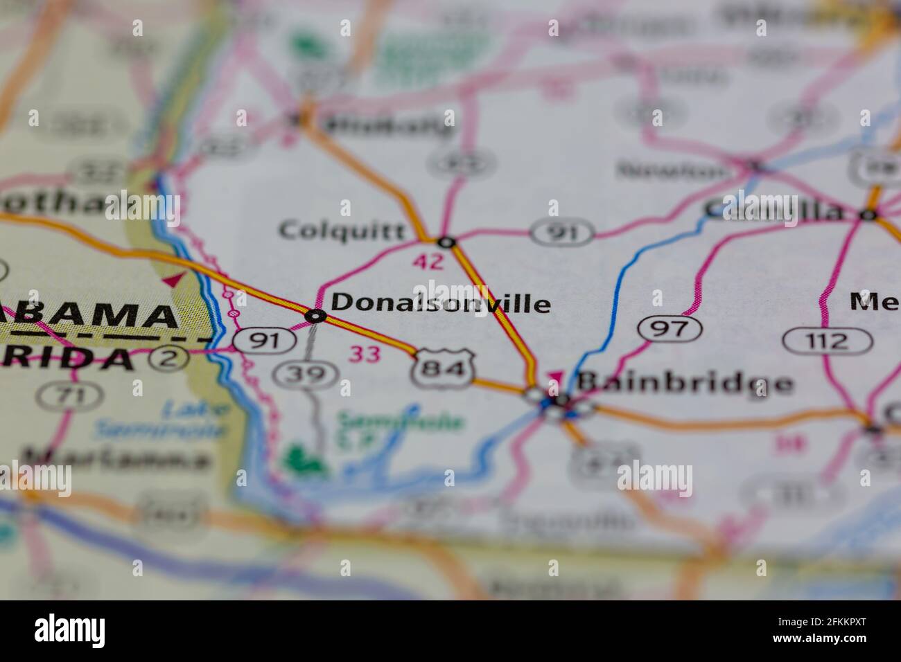 Donalsonville map hires stock photography and images Alamy