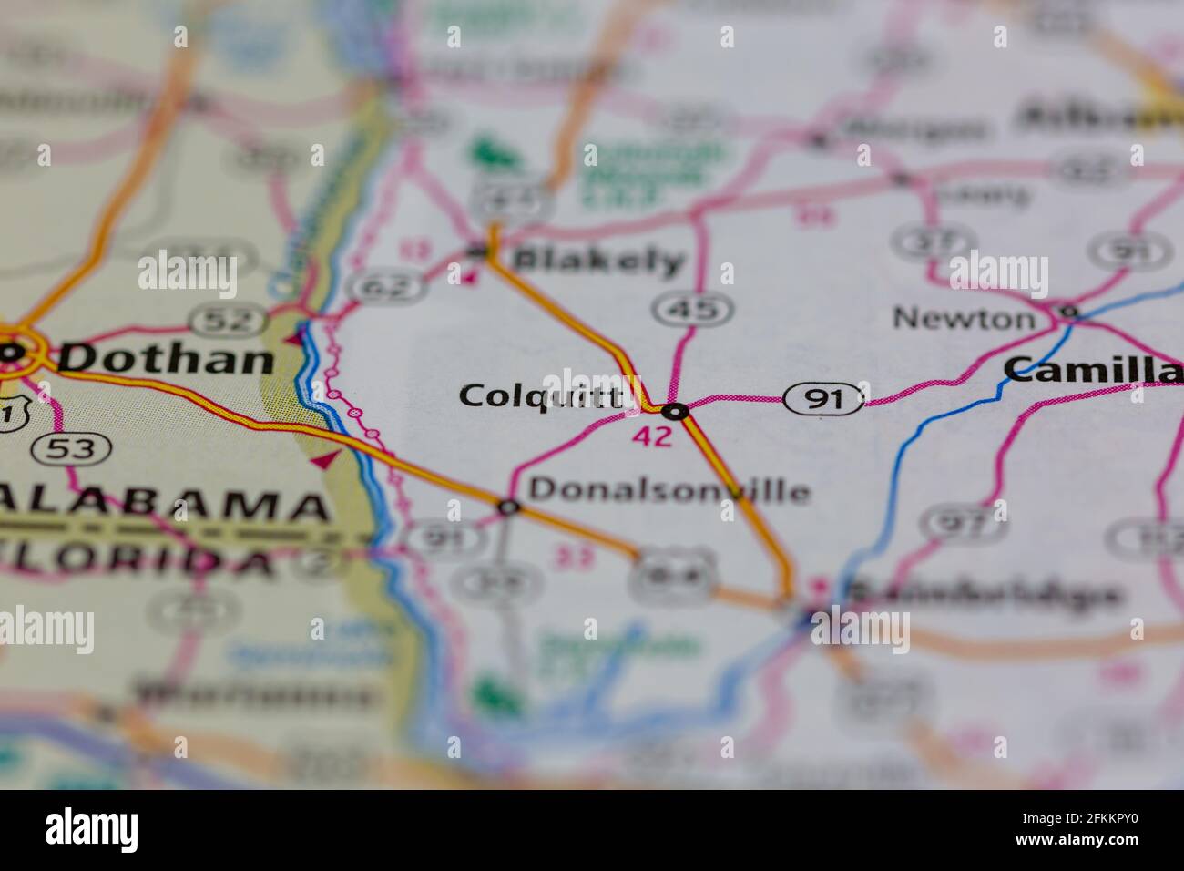 Map of colquitt hires stock photography and images Alamy