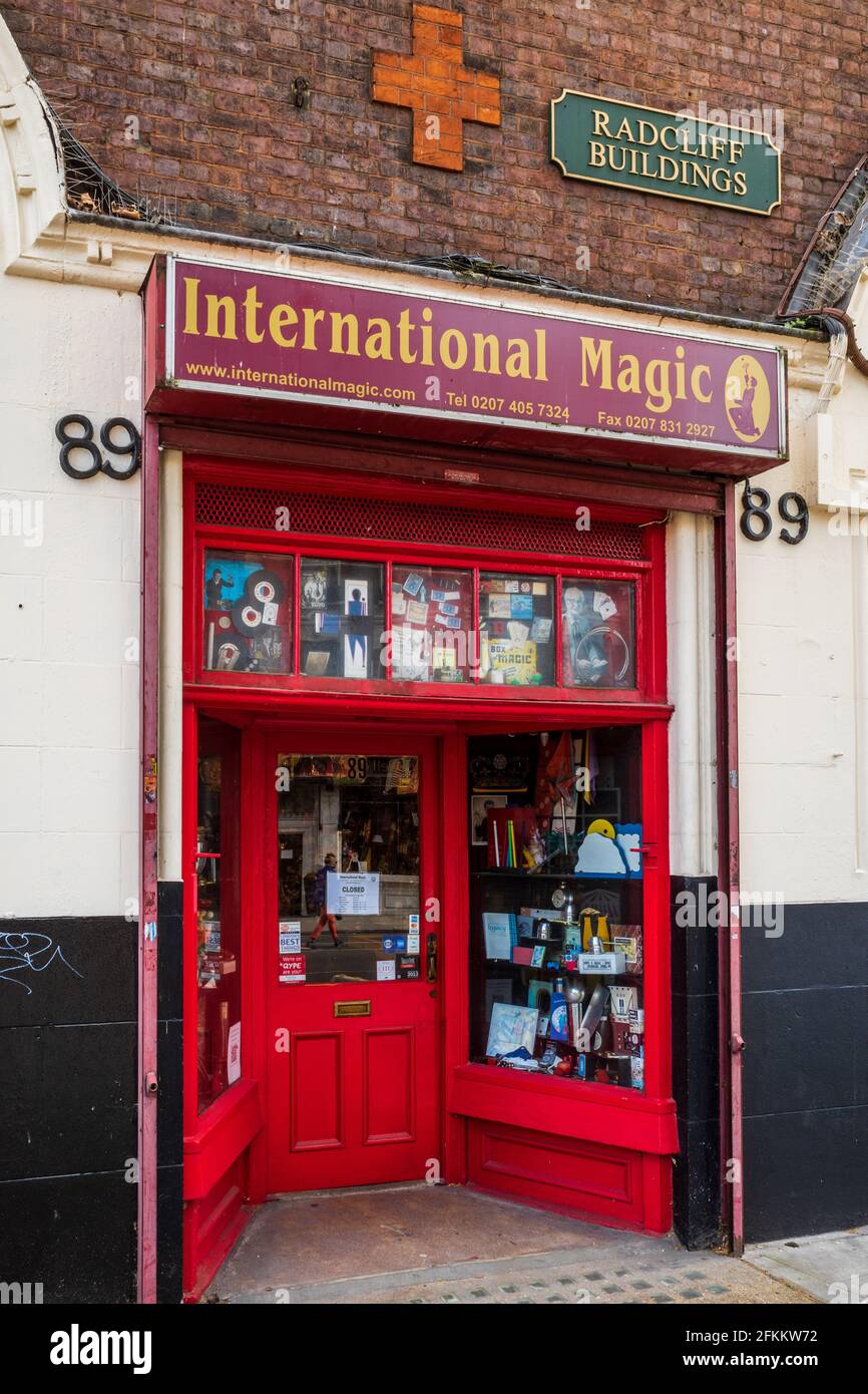 International Magic Shop on Clerkenwell Road in central London. London Magic Store. Stock Photo