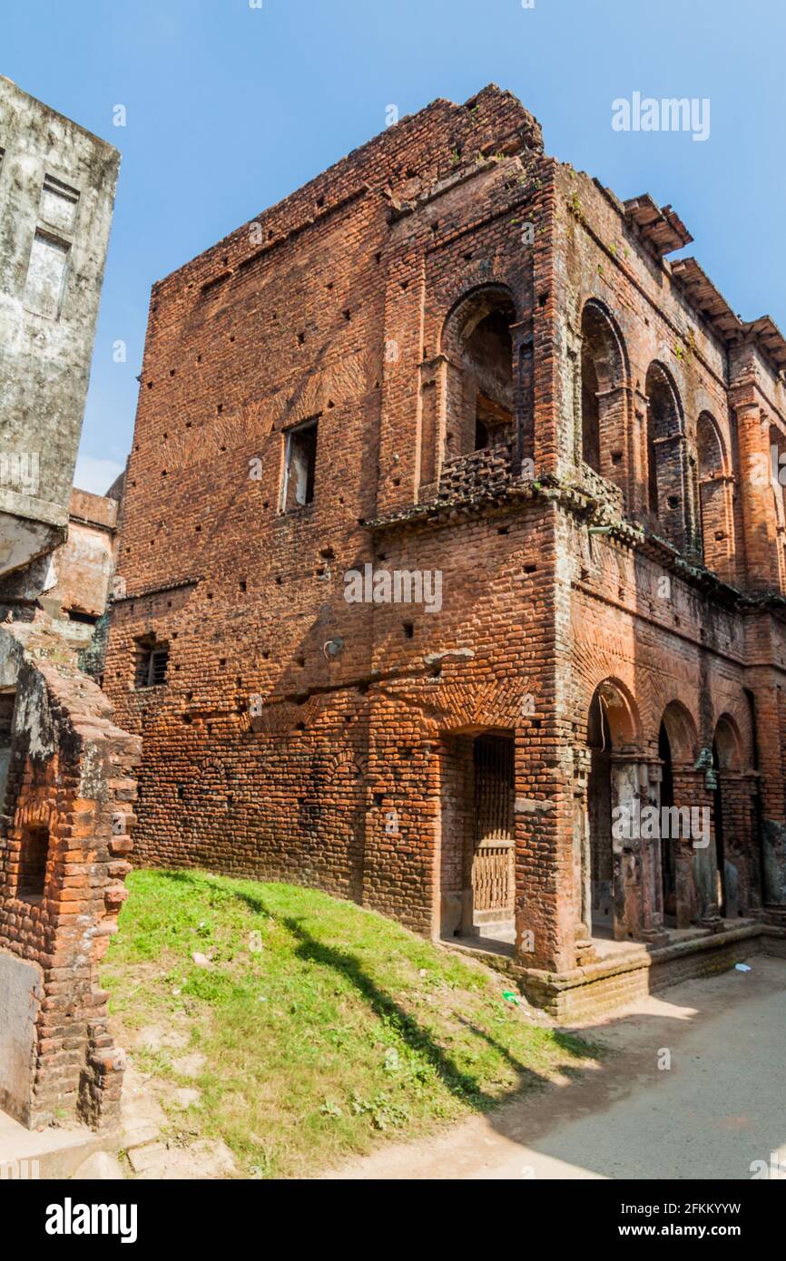 Abandoned building in Painam sometimes Panam Nagar, Bangladesh Stock Photo