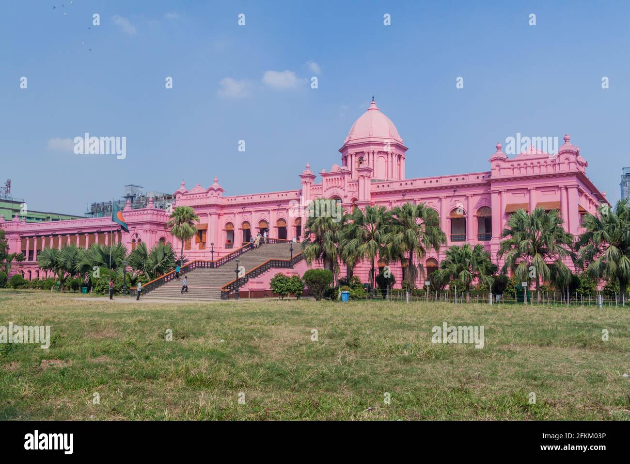 DHAKA, BANGLADESH - NOVEMBER 22, 2016: Ahsan Manzil, former residential palace of the Nawab of Dhaka, Bangladesh Stock Photo