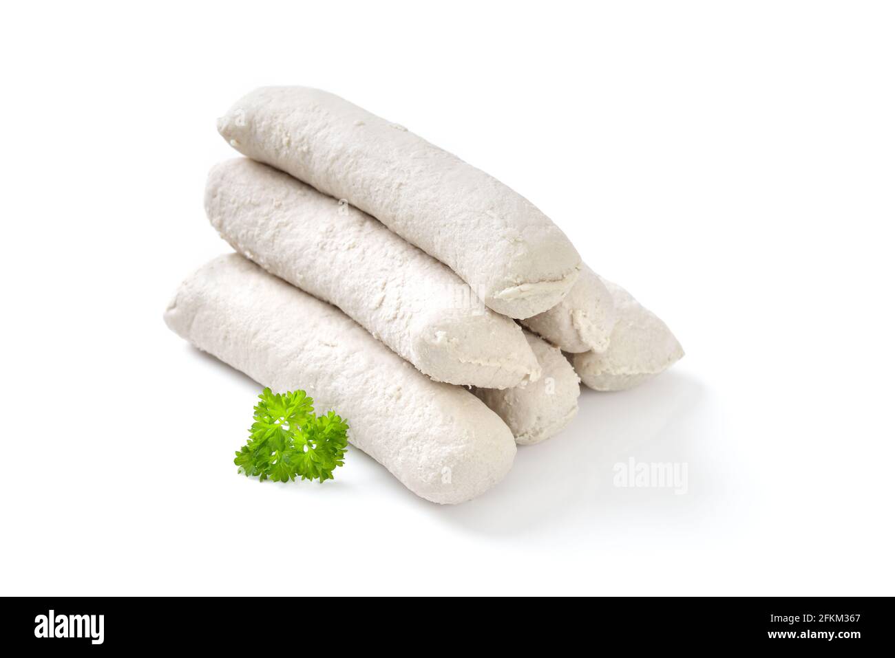 Raw Bavarian sausages, socalled Wollwurst, a specialty similar to the