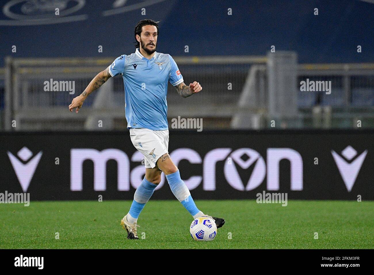 Luis Alberto Of S S Lazio In Action During The 21 Italian Serie A Championship League Match Between S S Lazio And Ac Milan At Stadio Olimpico Final Score S S Lazio 3 0 Ac Milan Stock
