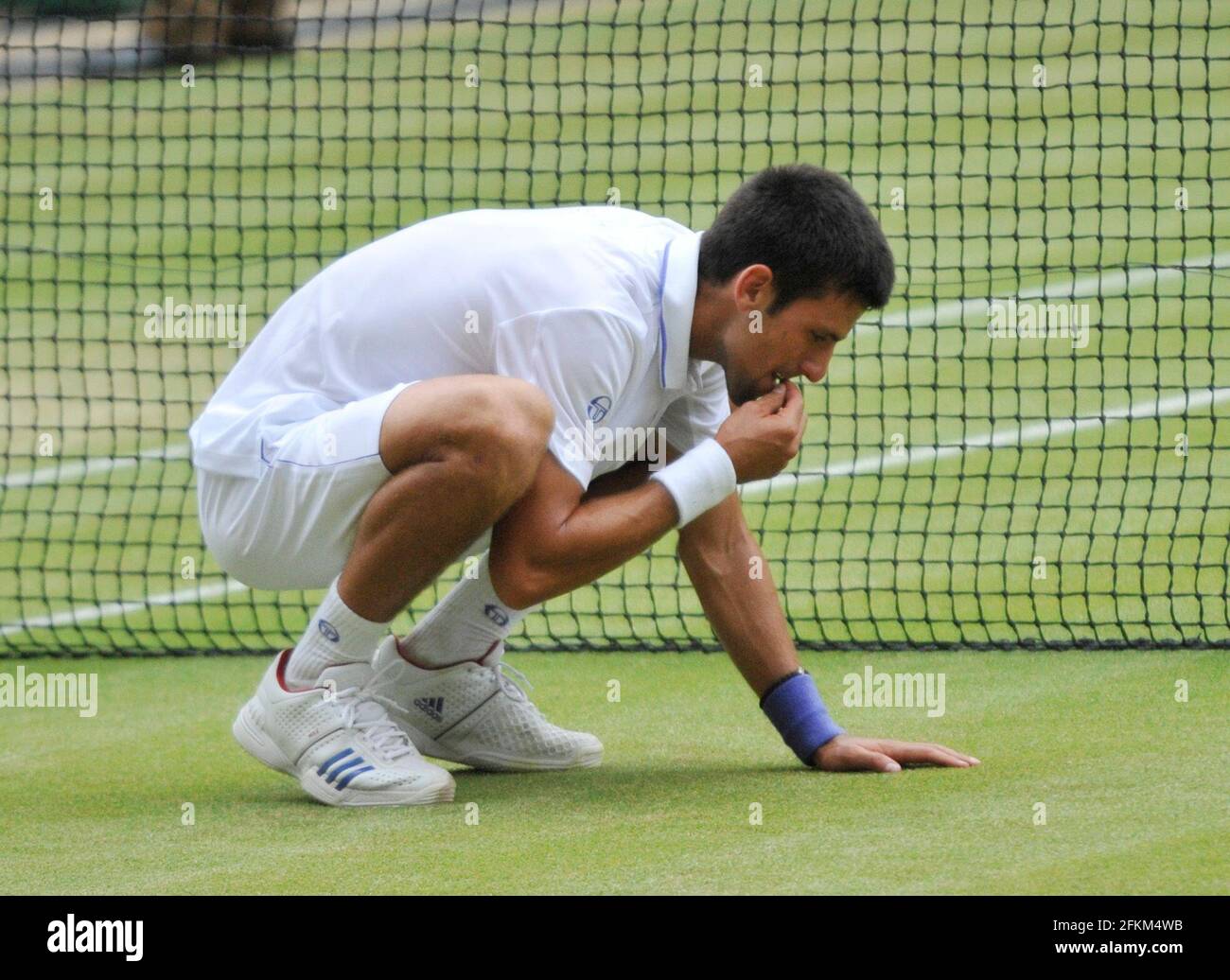 Novak Djokovic Eating Wimbledon Grass Hi Res Stock Photography And Novak Djokovic Eating Wimbledon Grass Hi Res Stock Photography And