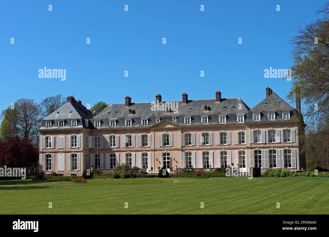 France, Haute Normandie le Château de Miromesnil Stock Photo