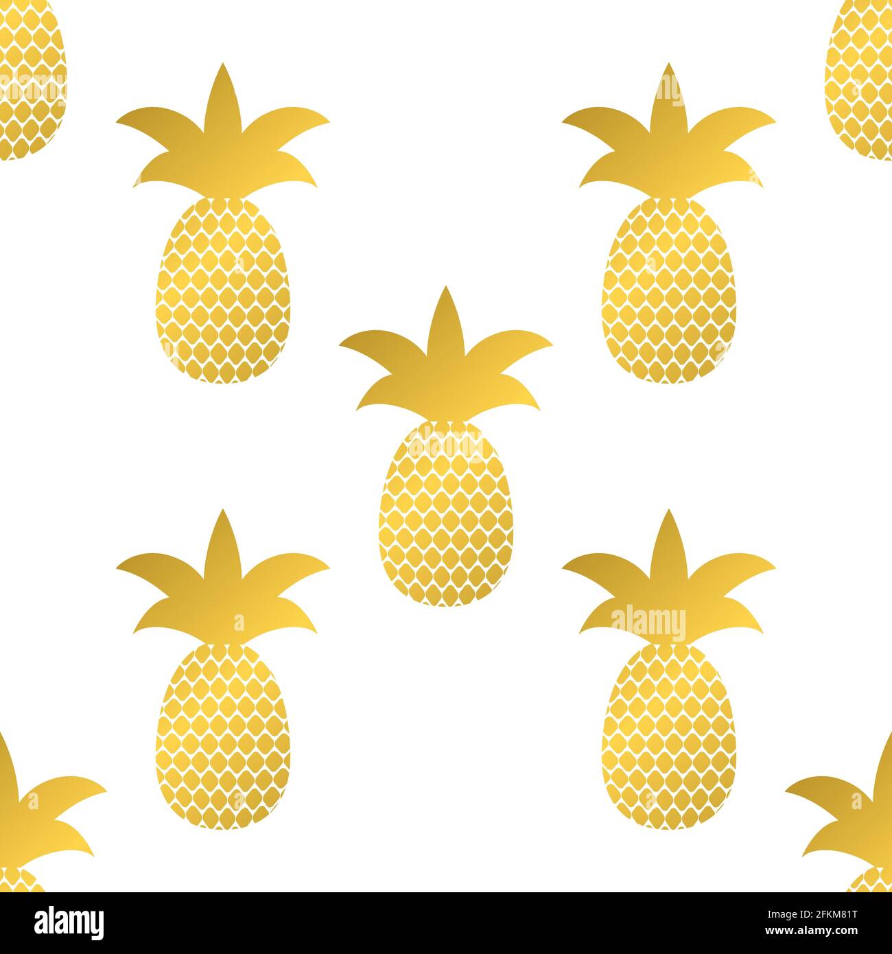 Cute pineapple hand drawn illustration on yellow background. Summer  colorful tropical fruit. Cutting Board by HOME VIBES