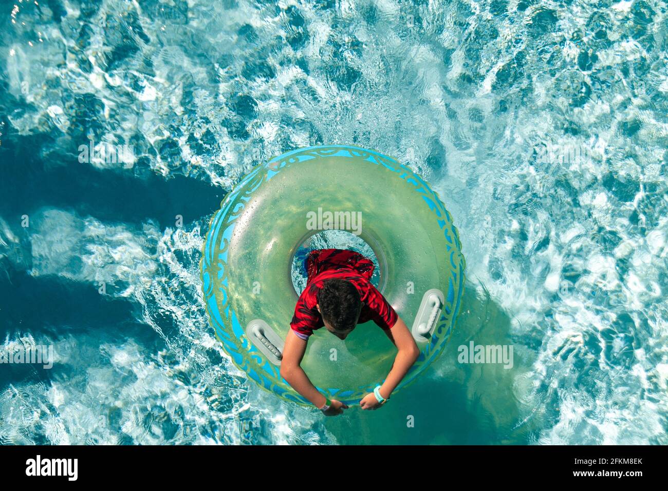 Orlando, Florida, USA September 19, 2020 People enjoying pool on a