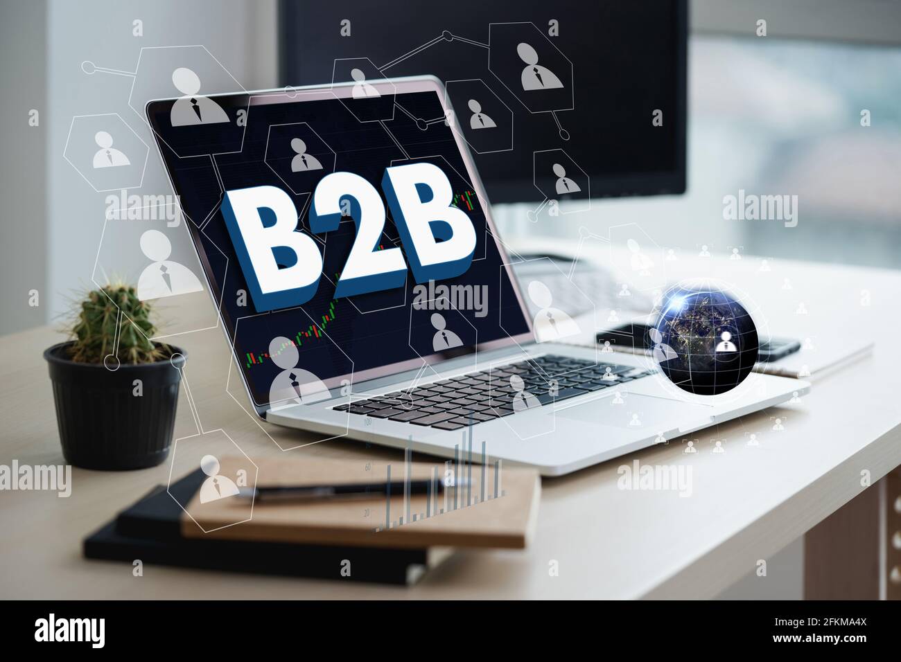 B2B Marketing Business To Business Marketing Company and B2B Business Company Commerce Technology Marketing Stock Photo
