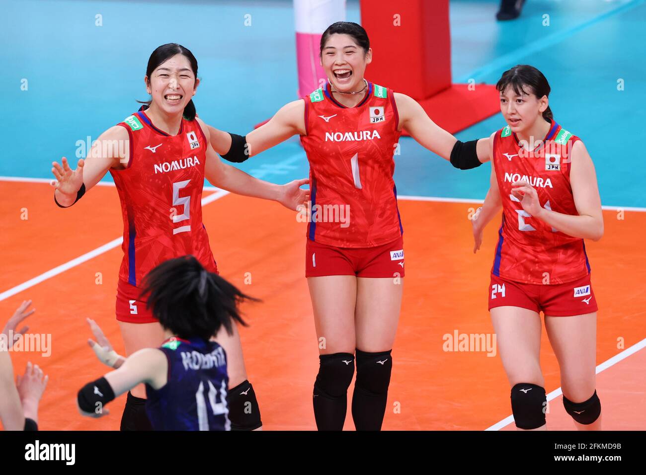 Ariake Arena, Tokyo, Japan. 1st May, 2021. (L to R) Erika Araki, Ai