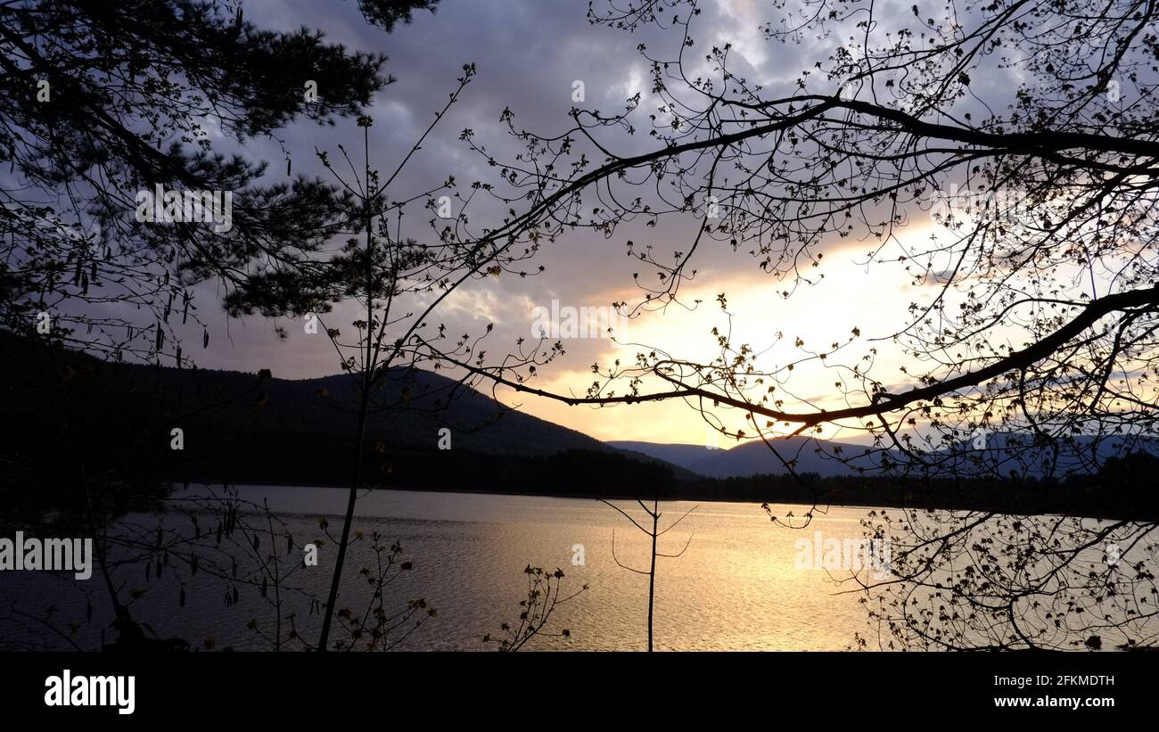 Cooper Lake located in Lake Hill Ny is the largest natural lake in the