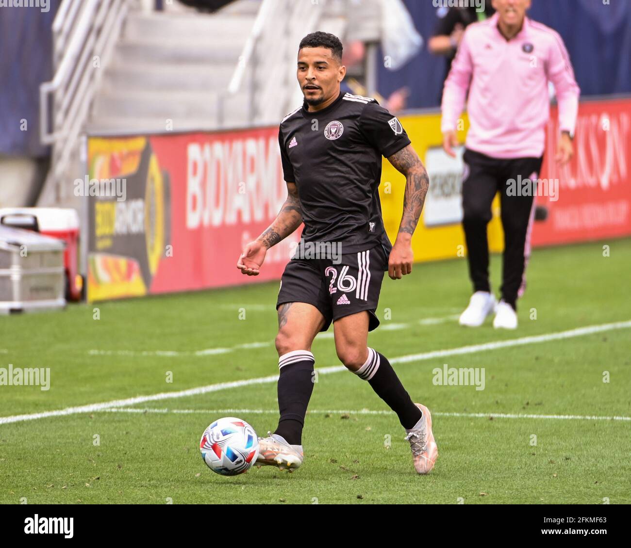 Nashville, TN, USA. 02nd May, 2021. Inter Miami midfielder, Gregore (26), in action during the MLS match between Inter Miami and Nashville SC at Nissan Stadium in Nashville, TN. Kevin Langley/CSM/Alamy Live News Stock Photo