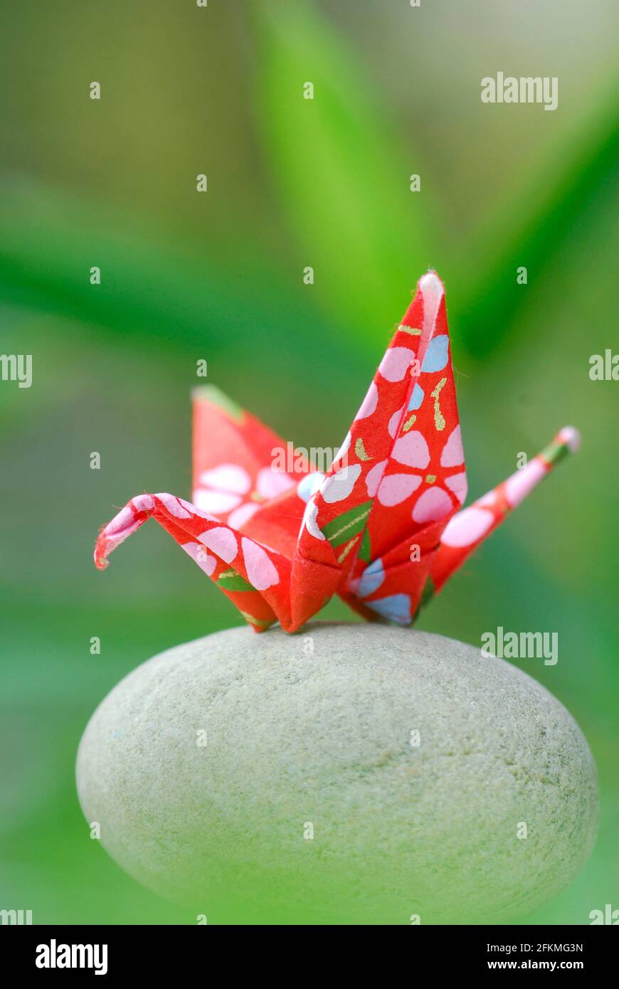 Origami crane, Origami, Japanese paper folding art, paper art Stock