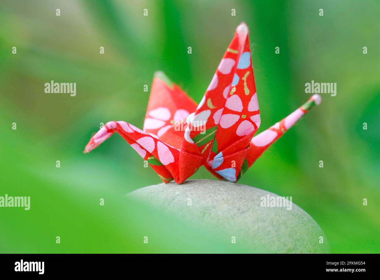 Origami crane, Origami, Japanese paper folding art, paper art Stock