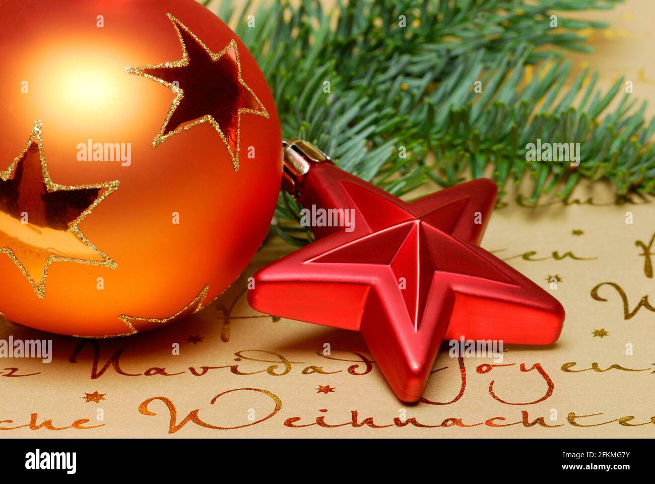 Christmas tree decorations, Christmas tree ball, Christmas decoration Stock Photo