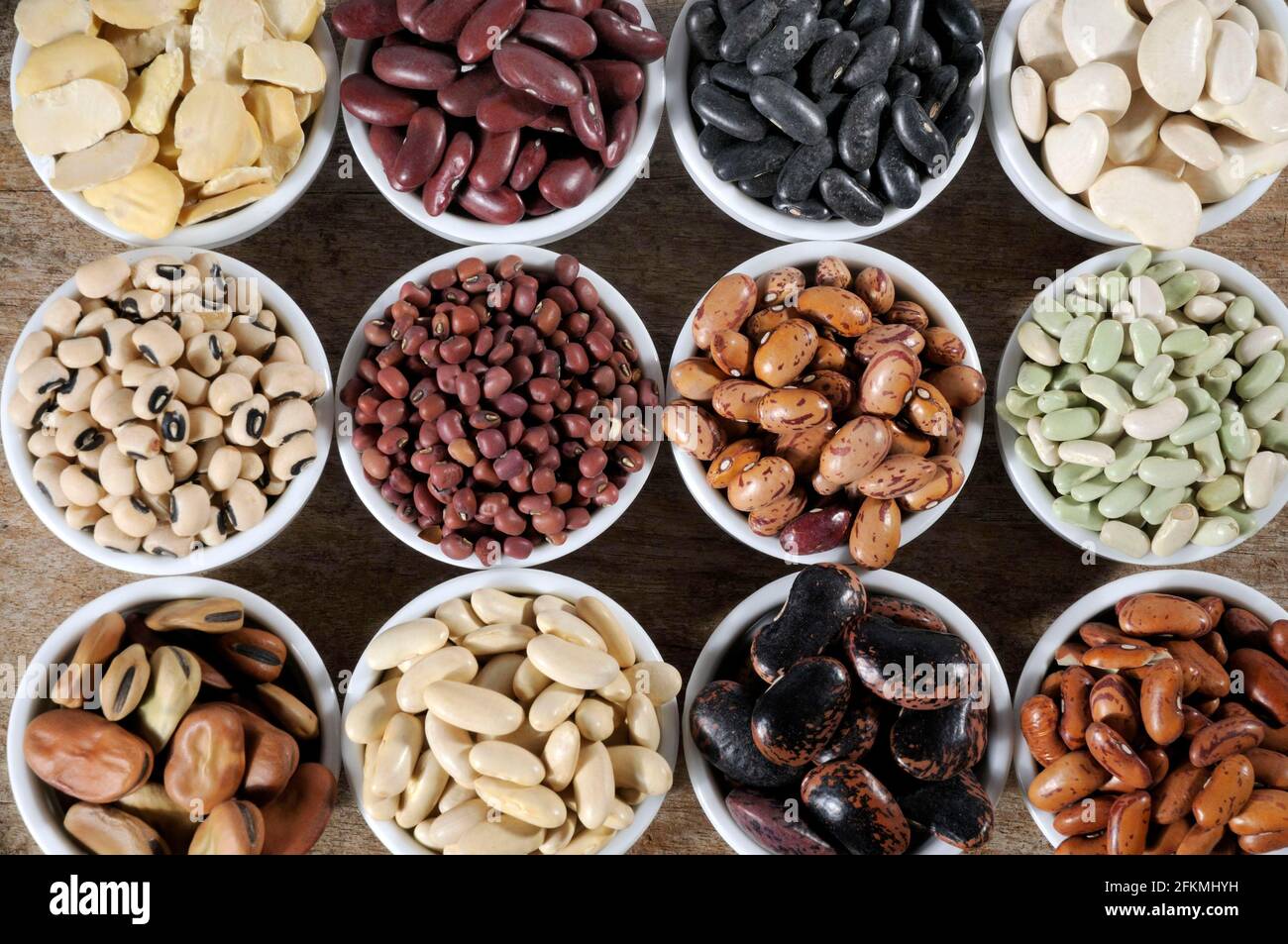 Various kinds of beans, bean, shell Stock Photo Alamy