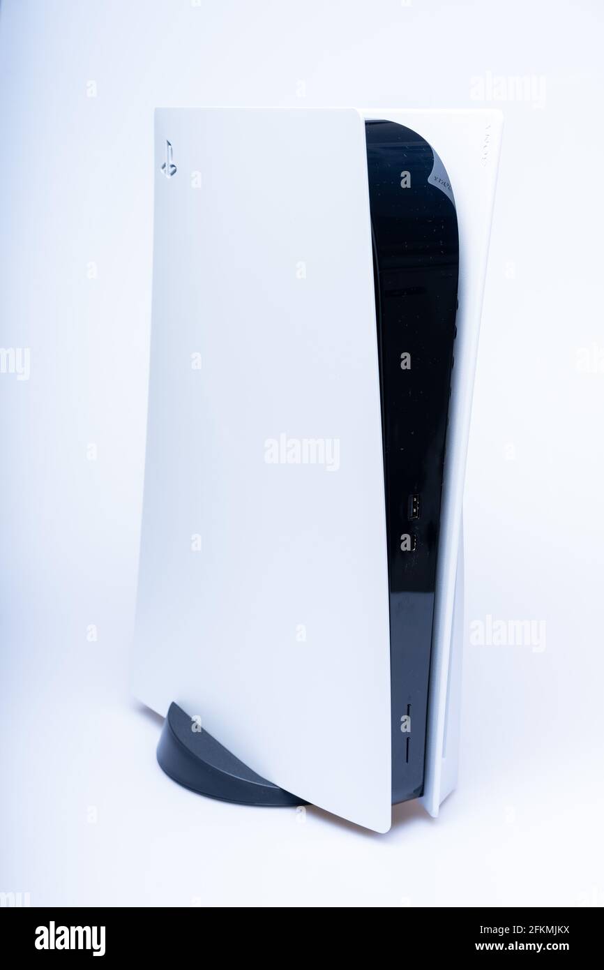 Playstation 5, the next generation gaming console from Sony Stock Photo Alamy