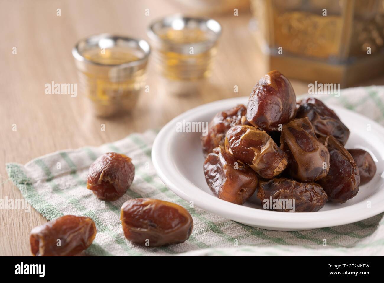 Eating dried dates.Traditional arabic food for iftar Stock Photo Alamy