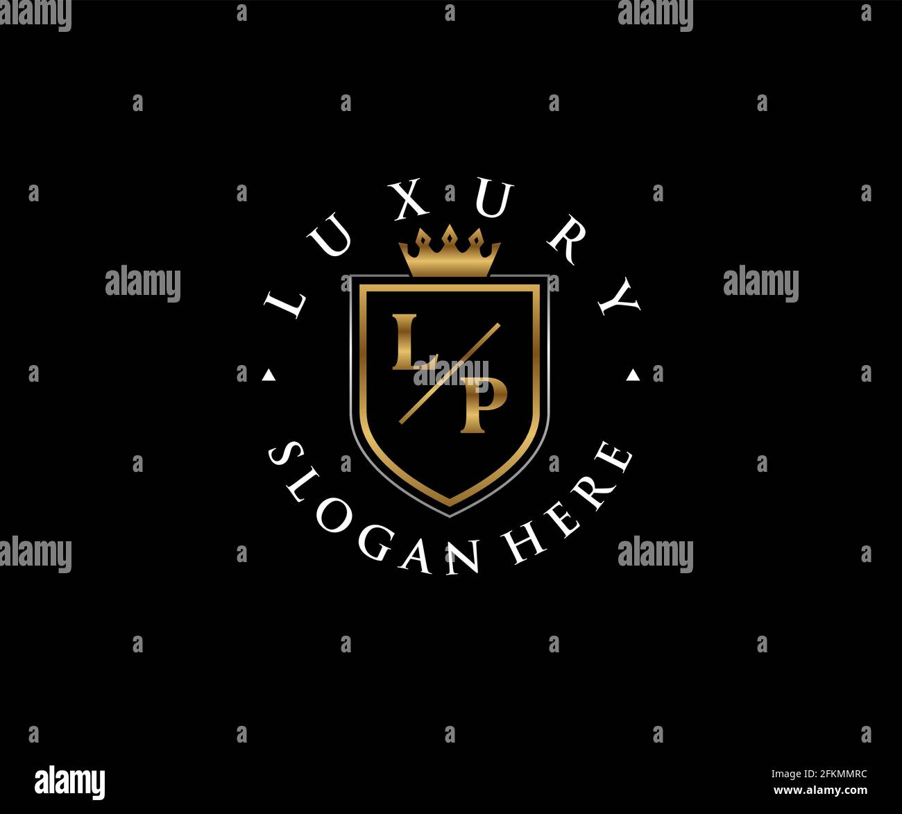 LP Letter Royal Luxury Logo template in vector art for Restaurant ...