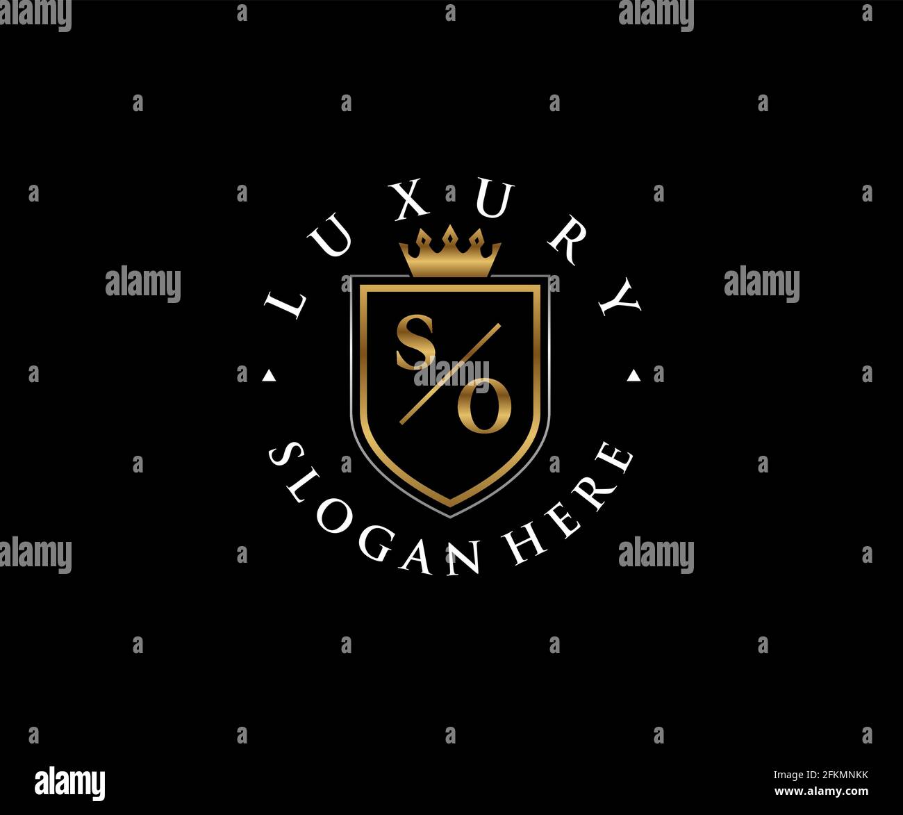 SO Letter Royal Luxury Logo template in vector art for Restaurant ...