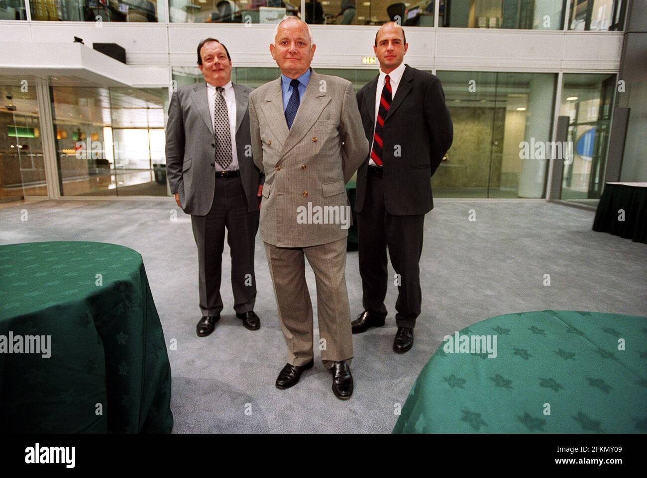 NORTHERN ROCK, LEFT TO RIGHT, BOB BENNETT- FINANCE DIRECTOR, LEO FINN- CHIEF EXECUTIVE, ADAM APPLEGARTH- EXECUTIVE DIRECTOR. Stock Photo