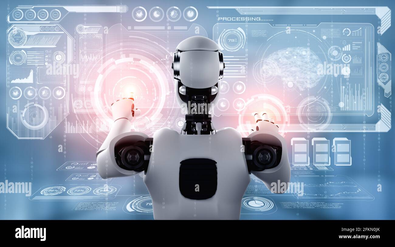https://c8.alamy.com/comp/2FKN0JK/ai-humanoid-robot-touching-virtual-hologram-screen-showing-concept-of-big-data-analytic-using-artificial-intelligence-thinking-by-machine-learning-2FKN0JK.jpg
