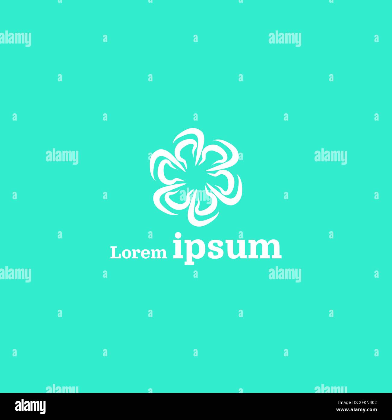 Best Spiral Flower Abstract Logo Company Design Stock Vector Image ...