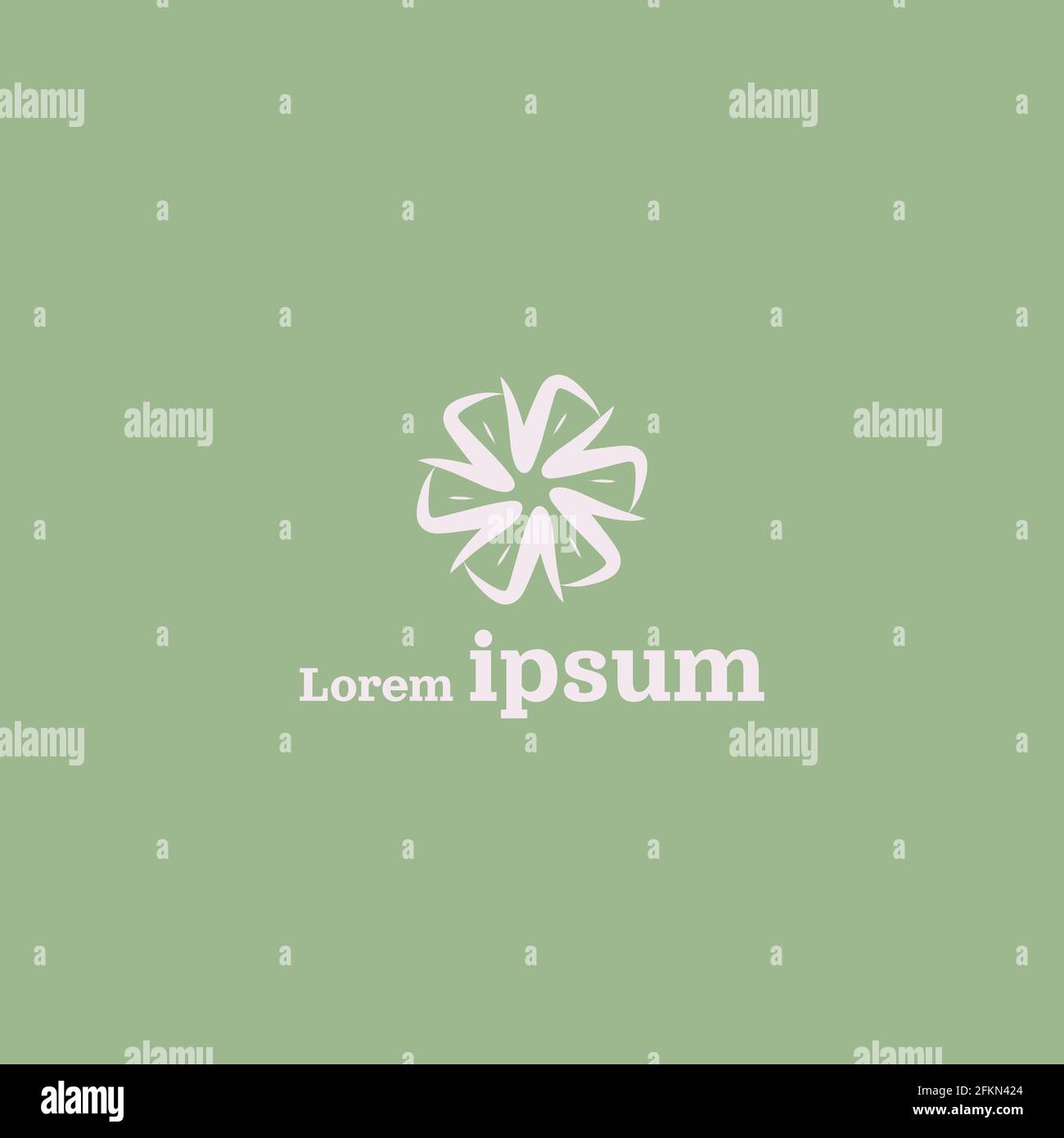 Green Abstract Spiral Creative Company Logo Design Stock Vector