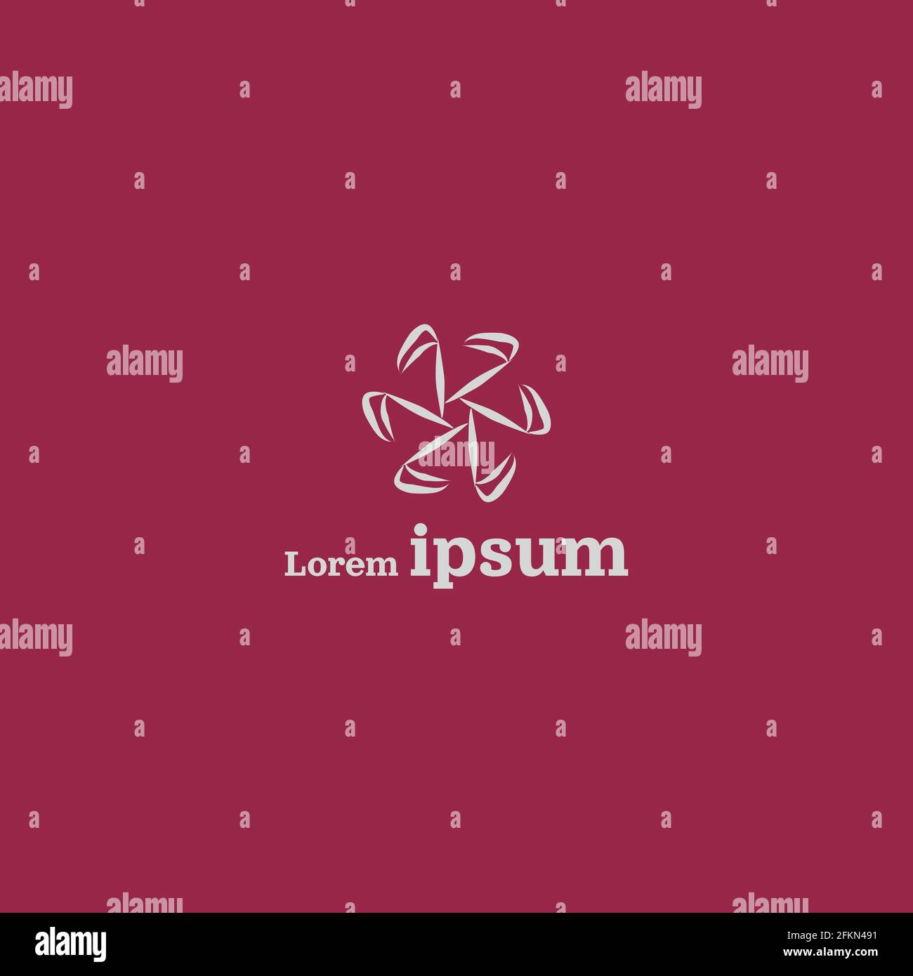 Simple Abstract Creative Logo Design Vector Stock Vector