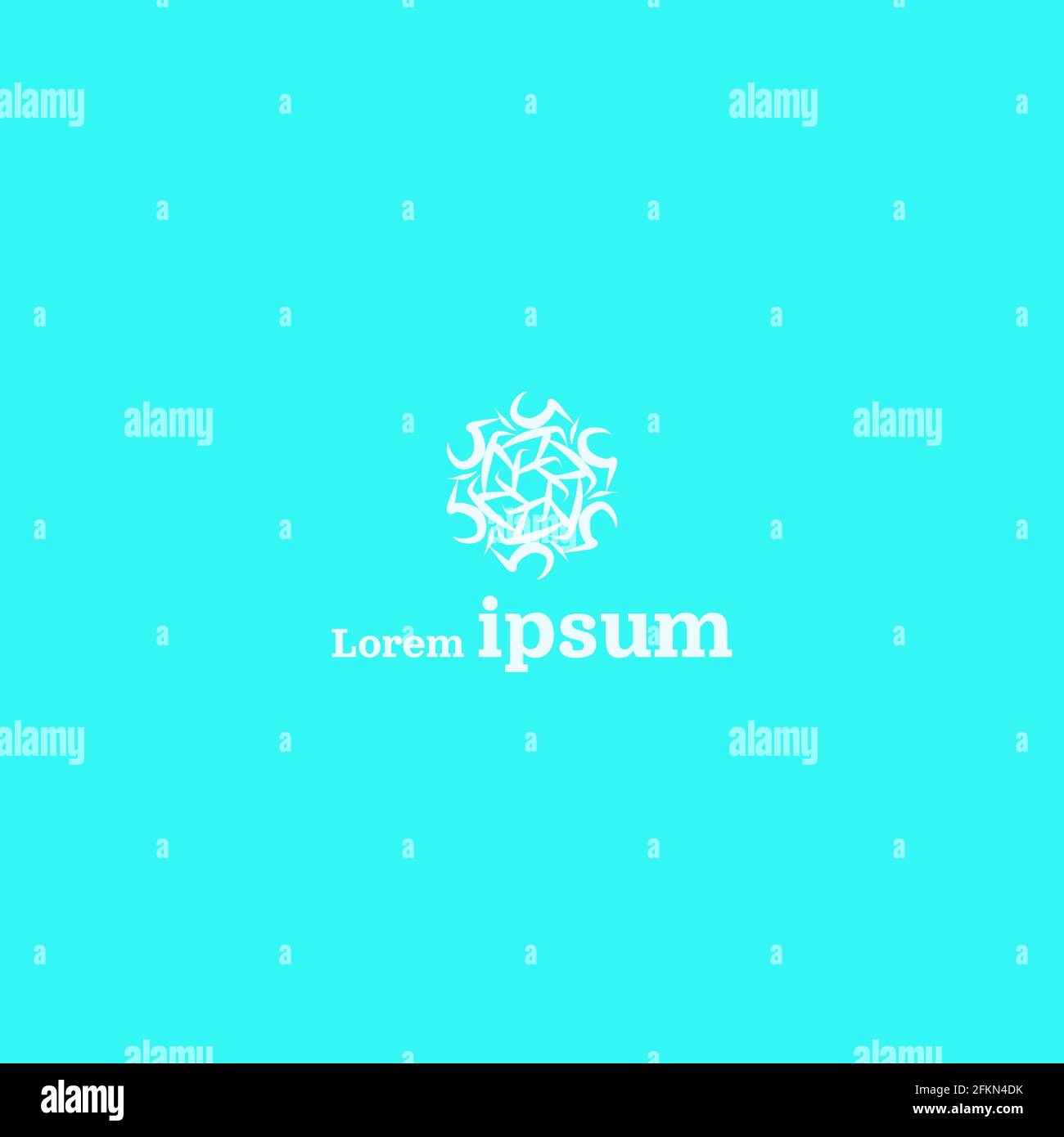 Hand Drawn Spiral Abstract Creative Logo Design Stock Vector