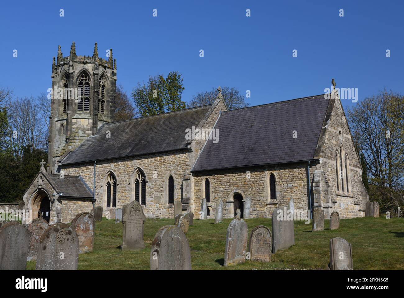 All Saints' Church, Sancton, East Yorkshire, England Stock Photo