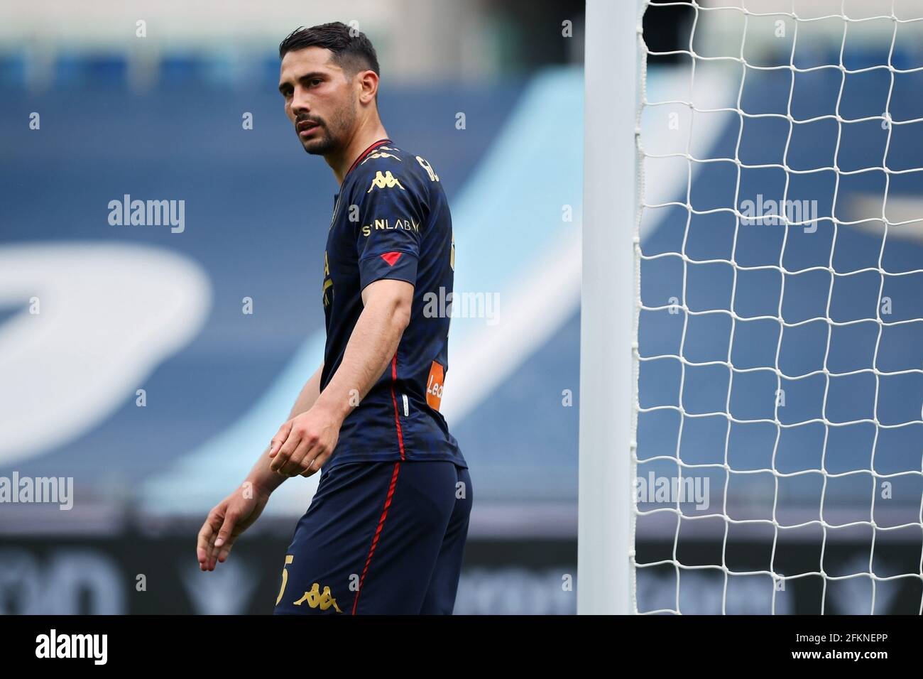 Genoa, Italy. 30 April 2022. Leo Ostigard of Genoa CFC in action during the  Serie A football match between UC Sampdoria and Genoa CFC. Credit: Nicolò  Campo/Alamy Live News Stock Photo - Alamy