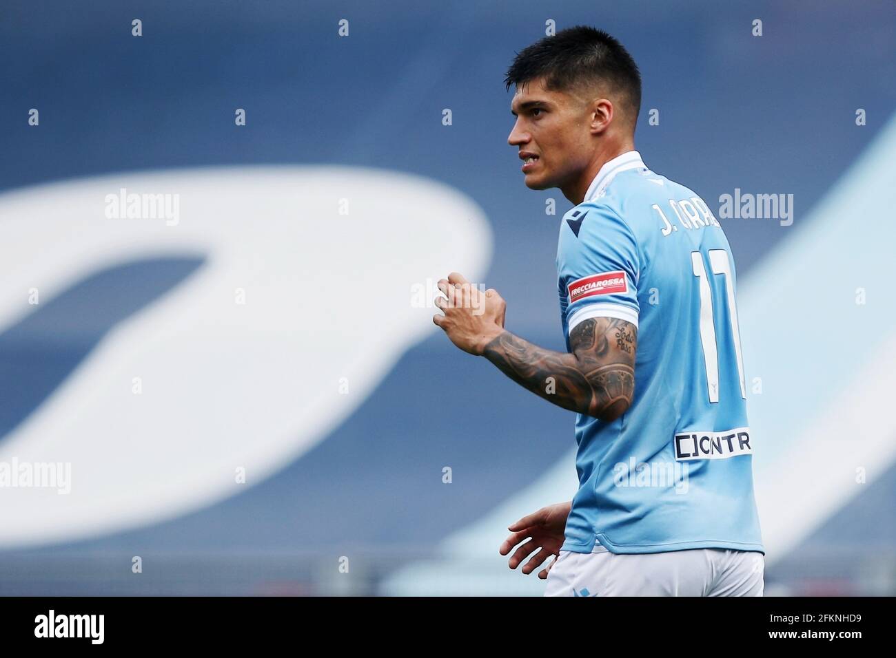 Joaquin Correa of Lazio reacts during the Italian championship Serie A  football match between SS Lazio and Genoa CFC on May 2, 2021 at Stadio  Olimpico in Rome, Italy - Photo Federico