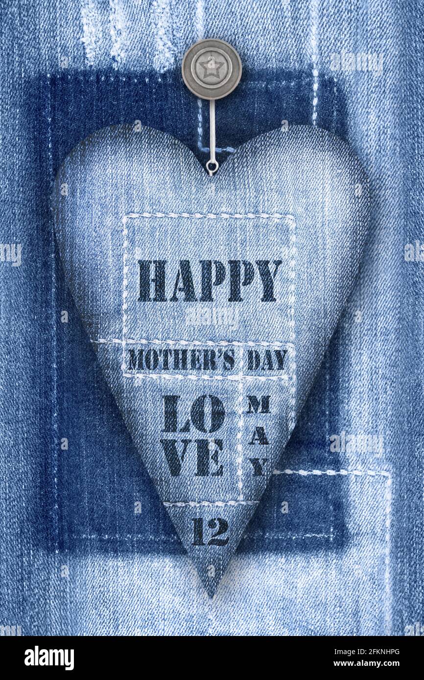 jeans decoration heart Stock Photo 