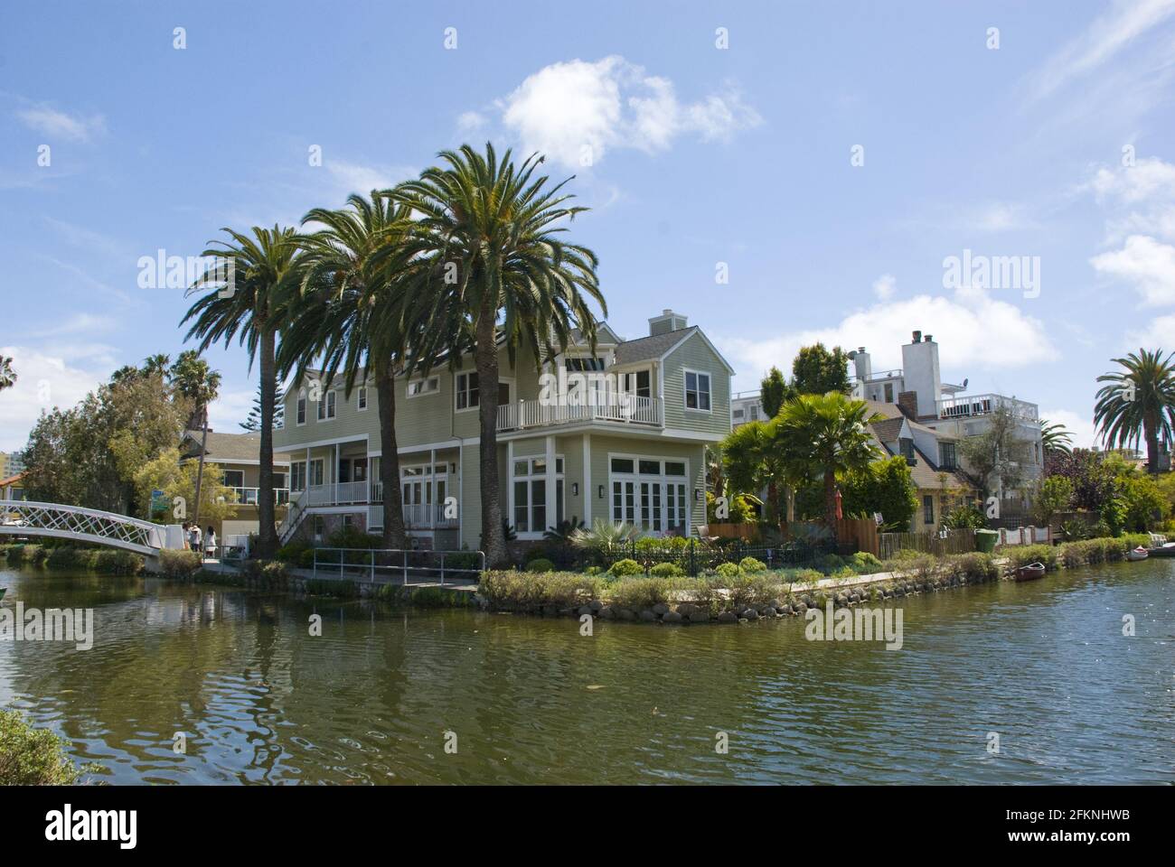 VENICE BEACH, UNITED STATES May 09, 2016 Typical Venice beach canal