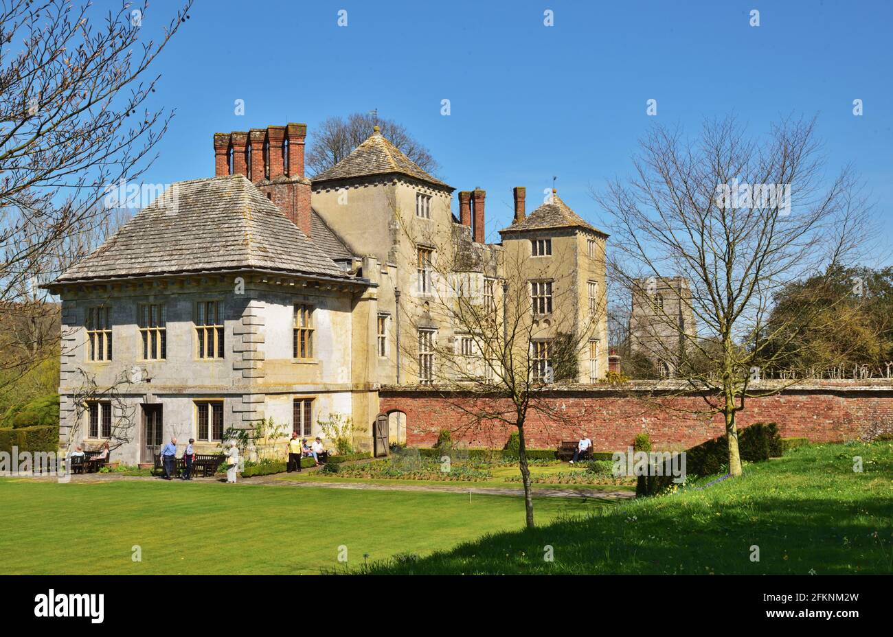 Cranborne Manor House. This Elizabethan manor house features as Manderley in the 2020 Netflix TV production of Daphne du Maurier's novel 'Rebecca'. Stock Photo