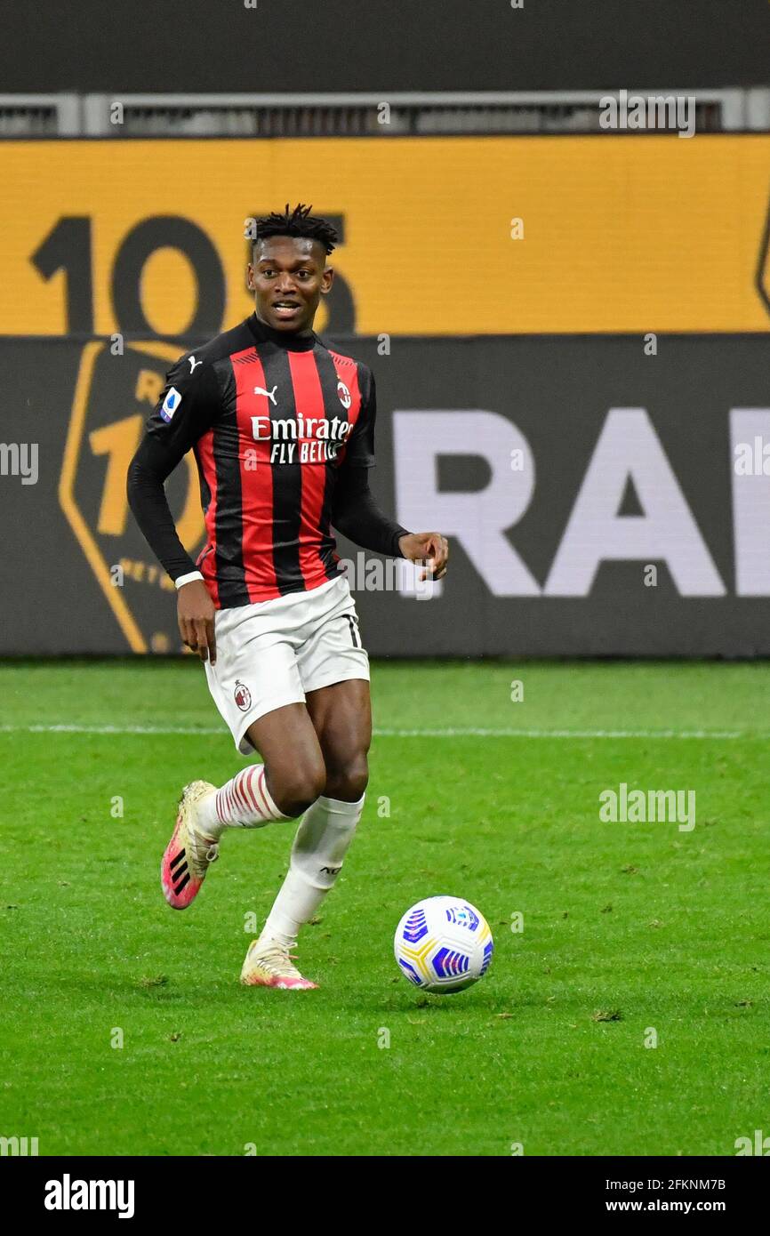 Milano, Italy. 14th Feb, 2023. Rafael Leao (17) of AC Milan seen