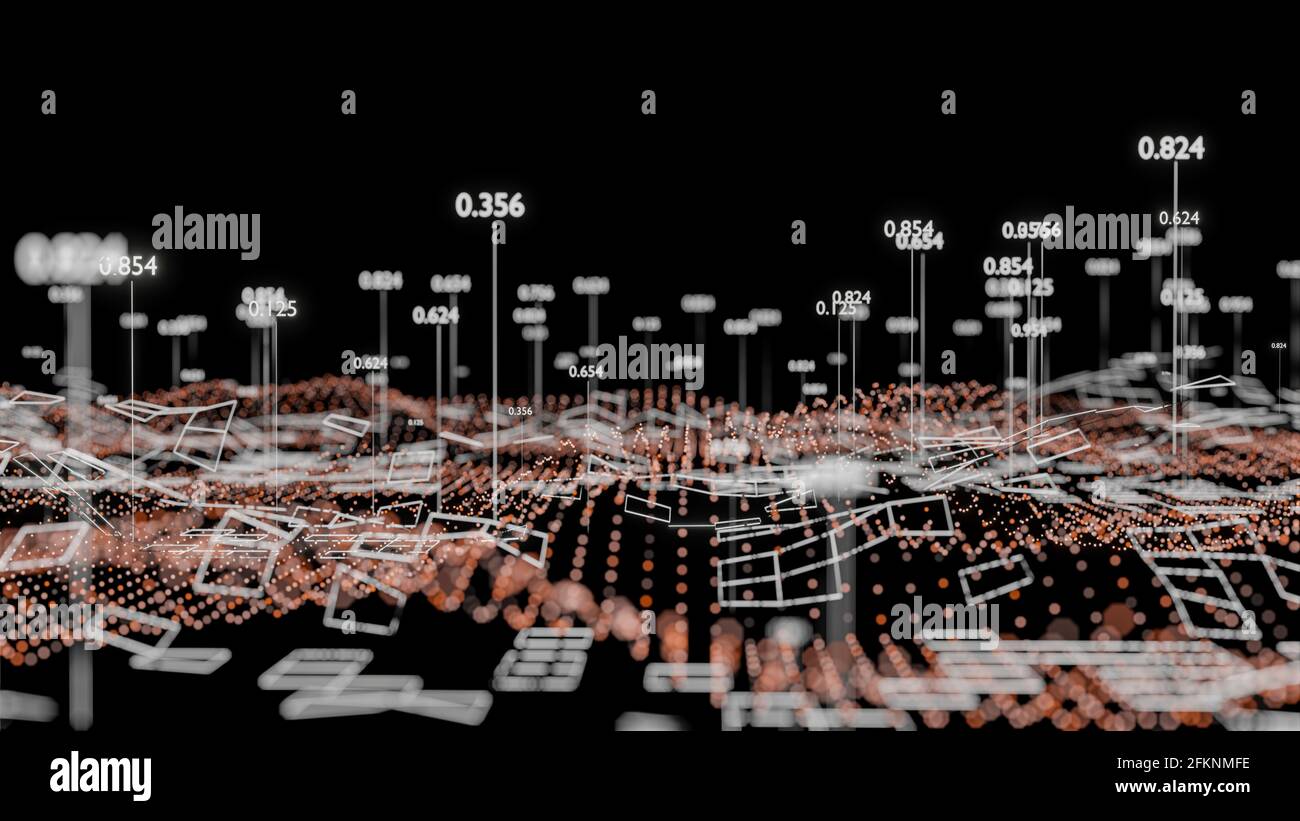 Big Data Visualization. Abstract structure Stock Photo - Alamy