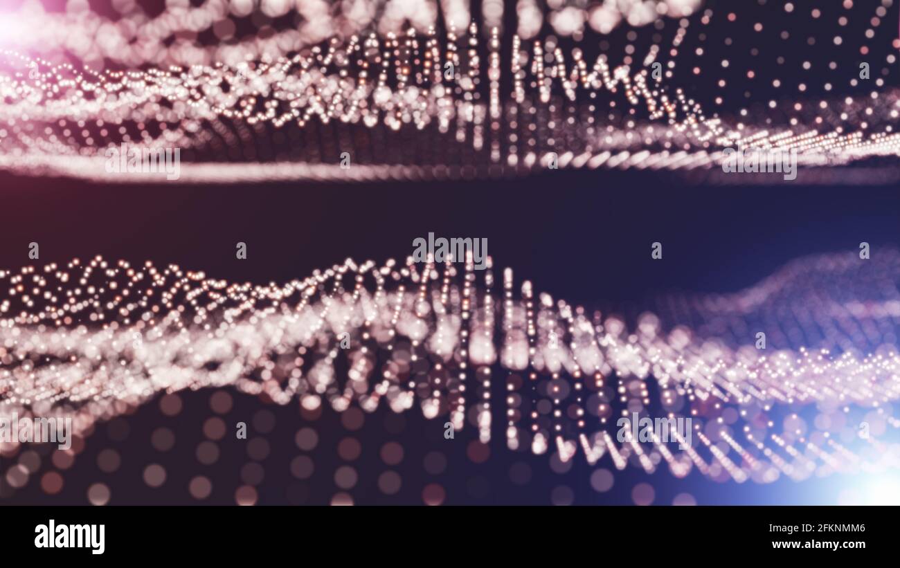 Abstract particles with depth of field Stock Photo - Alamy